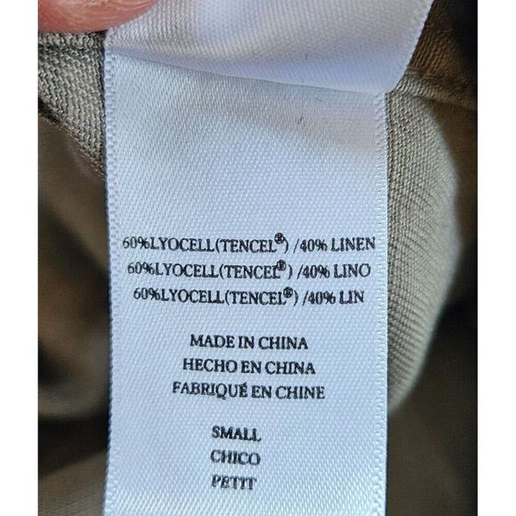 RAILS Marcel Jacket Sage Green Camo Stars S Snap Closure Shacket Tencel Linen - Picture 8 of 12